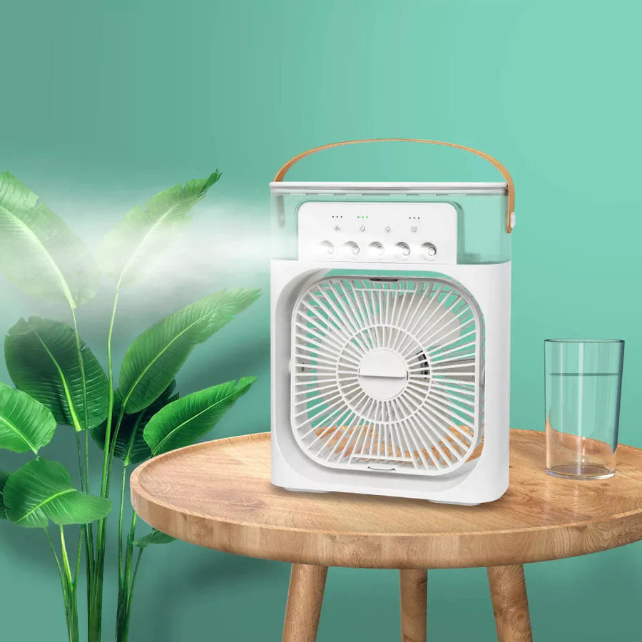 VENTILADOR Y HUMIDIFICADOR FRESCURA INSTANTÁNEA