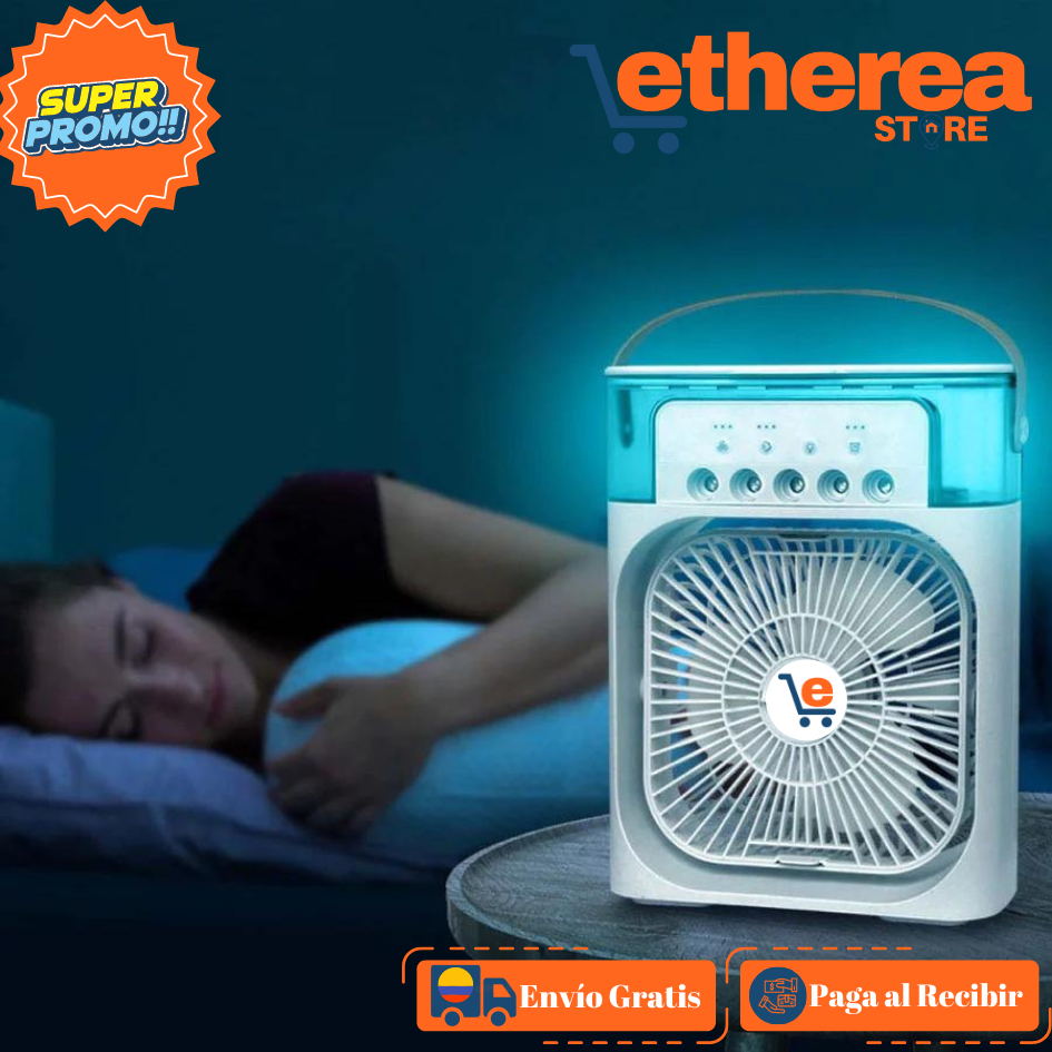 VENTILADOR Y HUMIDIFICADOR FRESCURA INSTANTÁNEA